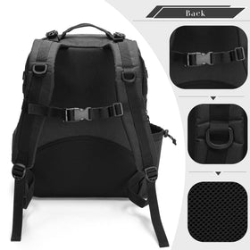Breathable padded back panel on the BAFASO barber case