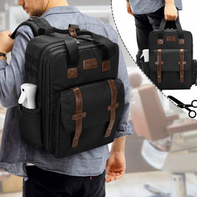 BAFASO barber case back pocket provides quick-access storage.