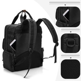 BAFASO barber case laptop sleeve accommodates a 15.6-inch laptop.