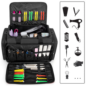 BAFASO hairdresser bag front storage with pouches keeps scissors and combs organized