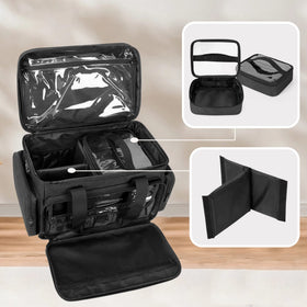 BAFASO large makeup bag two removable pouches for portable organization
