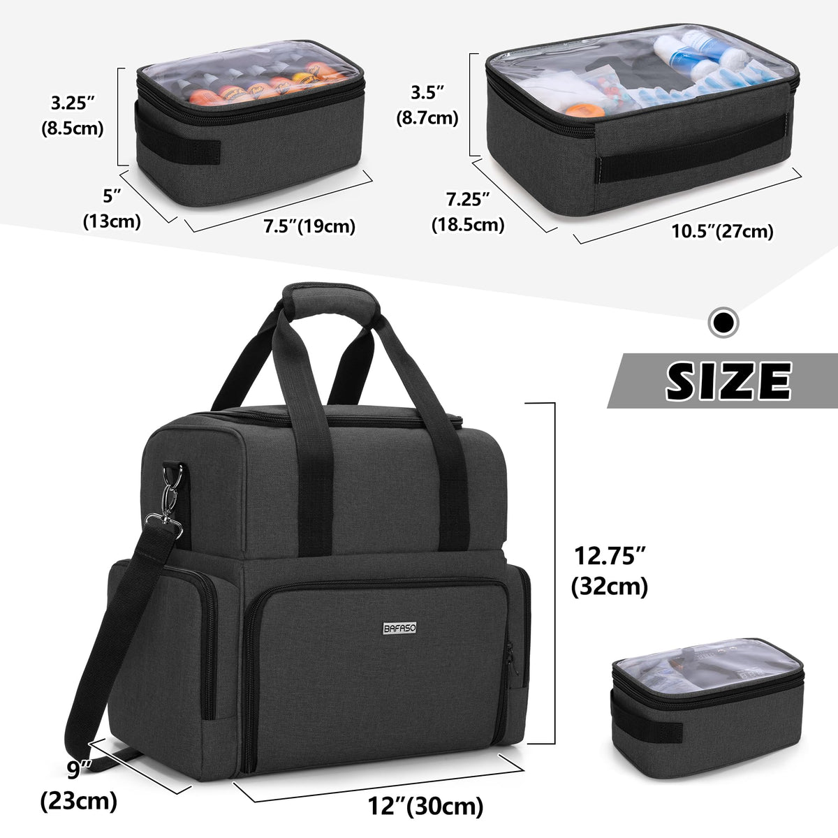 BAFASO adjustable shoulder strap for hands-free carrying