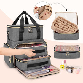 BAFASO nail-dryer upper compartment ready for lamp and tools in compact setup.