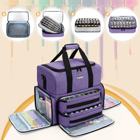 BAFASO nail polish organizer removable pouches for flexible bottle storage