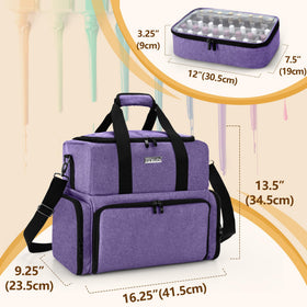 BAFASO nail polish organizer side pockets for dip powders and tools