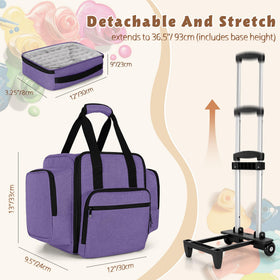 BAFASO detachable dolly and extendable handle ease rolling between stations