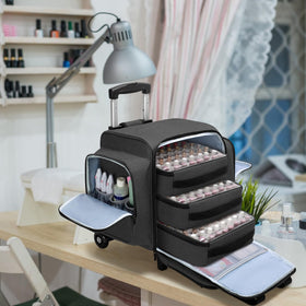 BAFASO rolling organizer with two handles and detachable dolly