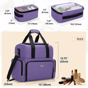 BAFASO side pockets with elastic bands for brushes and lipsticks