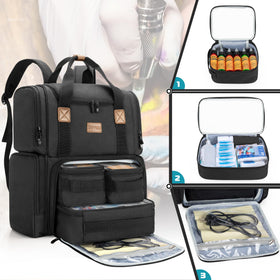 BAFASO tattoo backpack removable pouches arrange inks and guns for quick access