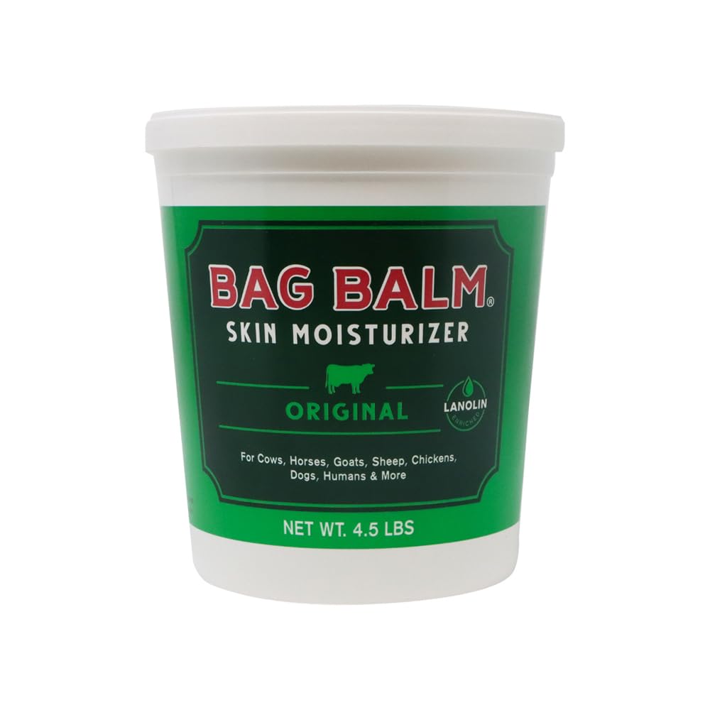 Bag Balm 72oz pail close-up showing creamy, versatile moisturizer for dry skin.