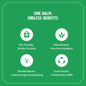 Bag Balm lanolin enriched formula for softer skin.