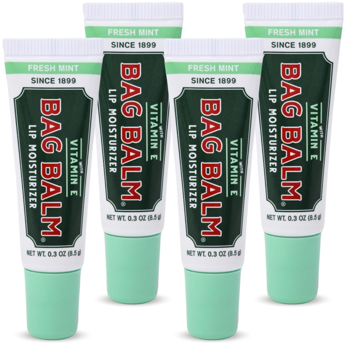 Bag Balm lip balm fresh mint tube delivering long-lasting hydration.
