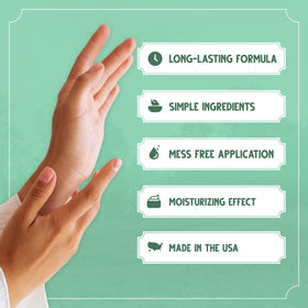 Bag Balm packaging highlights a non-greasy formula for comfortable wear.
