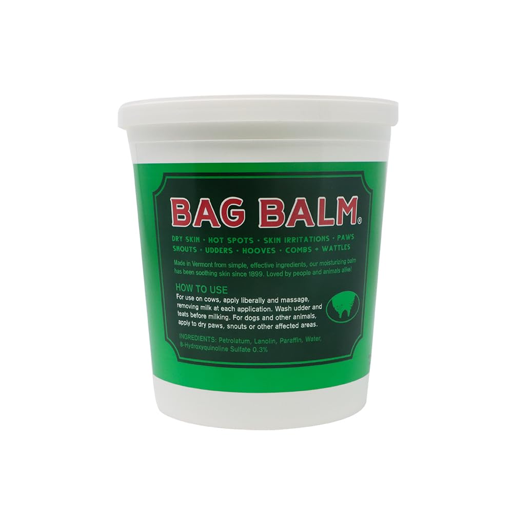 Bag Balm Vermont origin label communicates heritage and trusted formulation.