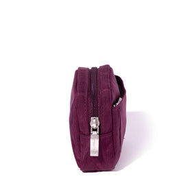 Baggallini mini cosmetic pocket compact size eases packing.