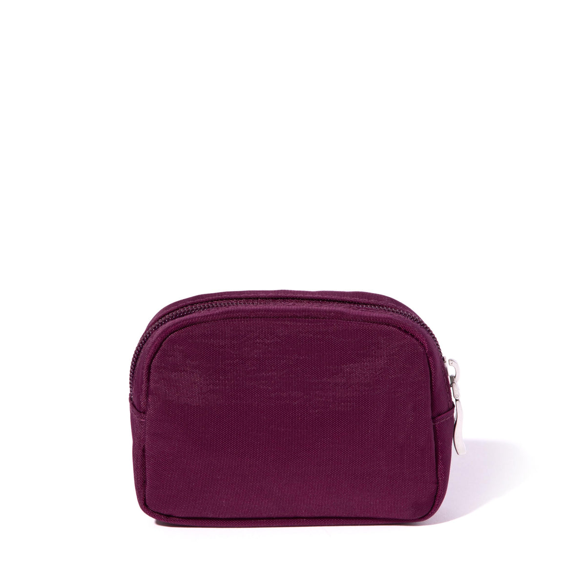 Baggallini mini cosmetic pocket keeps travel essentials organized.