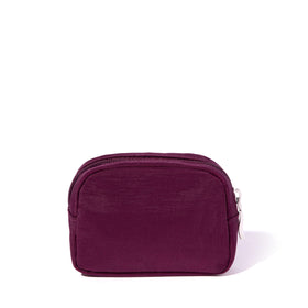 Baggallini mini cosmetic pocket keeps travel essentials organized.