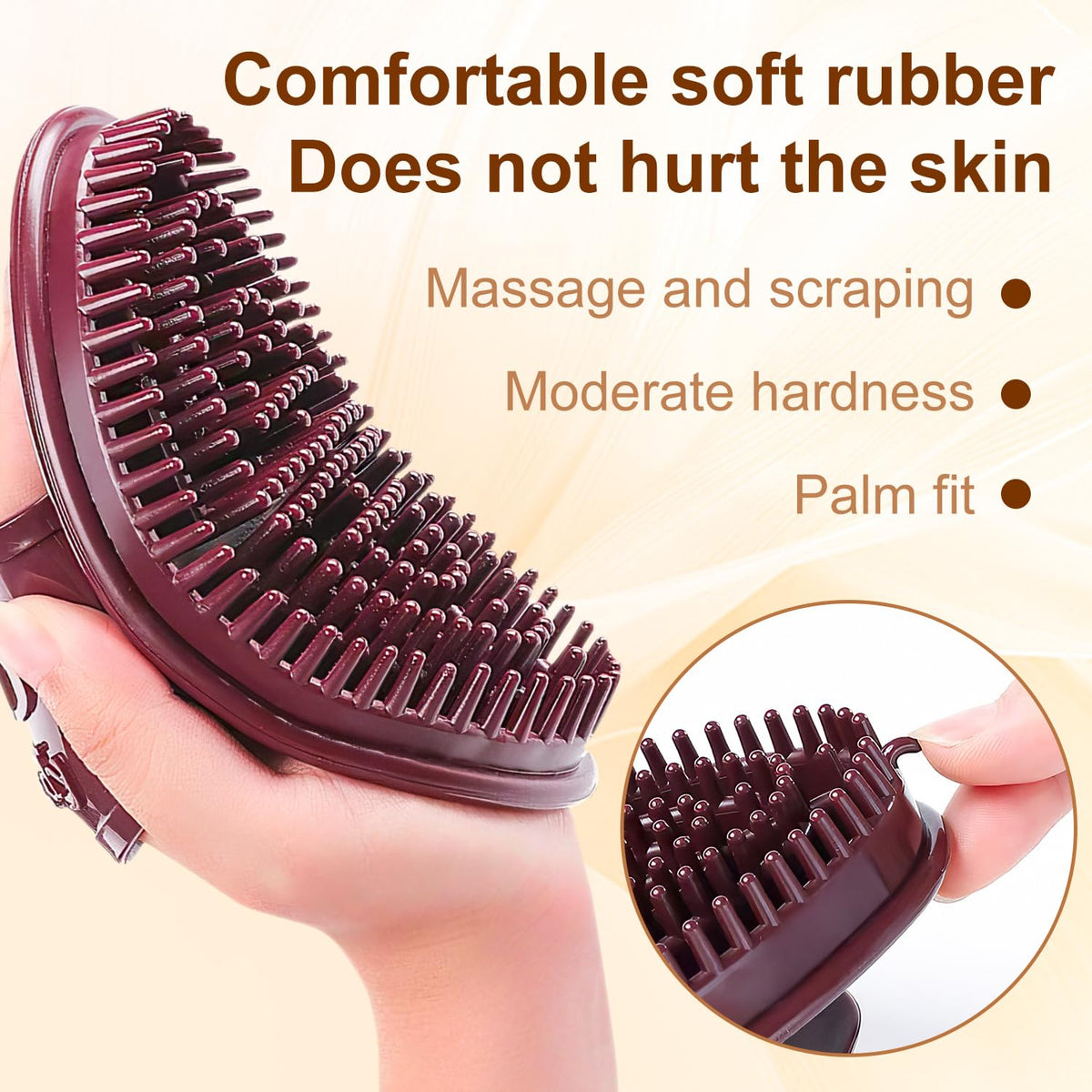 Bagistes Meridian Brush promotes blood circulation during daily self-massage.