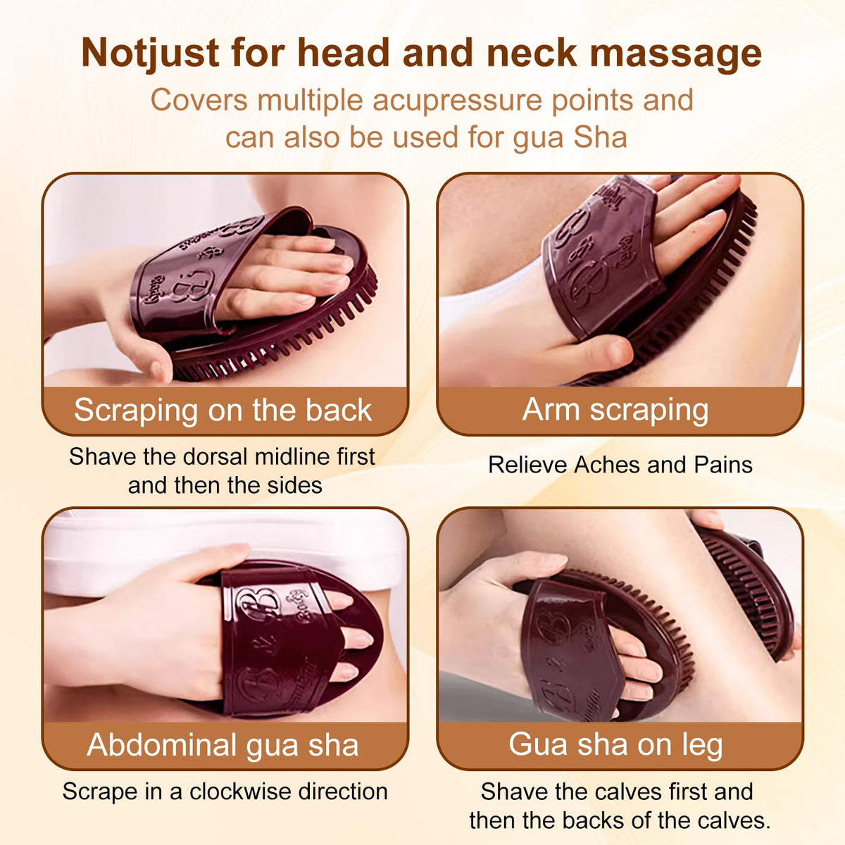Bagistes Meridian Brush massage-comb for hair detangling and soothing massage.