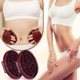 Bagistes Meridian Brush scalp massage for relaxing head tension and circulation.