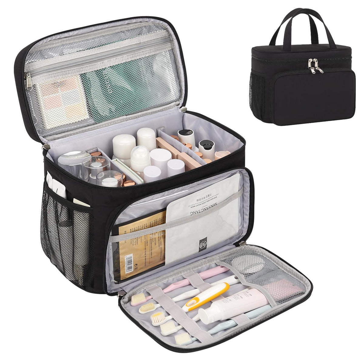 Bagmoly dry-wet separation design keeps damp and dry items apart.