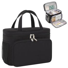 Bagmoly travel toiletry bag large capacity for full-size bottles on the go.
