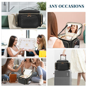 Bagmoly waterproof leather keeps contents protected during transit.