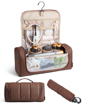 BAGSMART hair tool organizer case protects Dyson Airwrap components on the go.