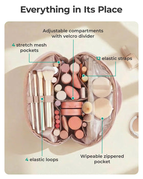 BAGSMART bag demonstrates removable divider for customizable space