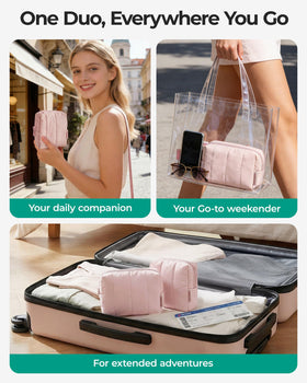 BAGSMART slip-in pockets design demonstrates easy in-purse access.
