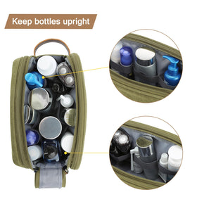 BAGSMART Toiletry Bag uses durable canvas material for daily travel.
