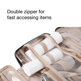 BAGSMART double-zipper compartment enables fast access to items.