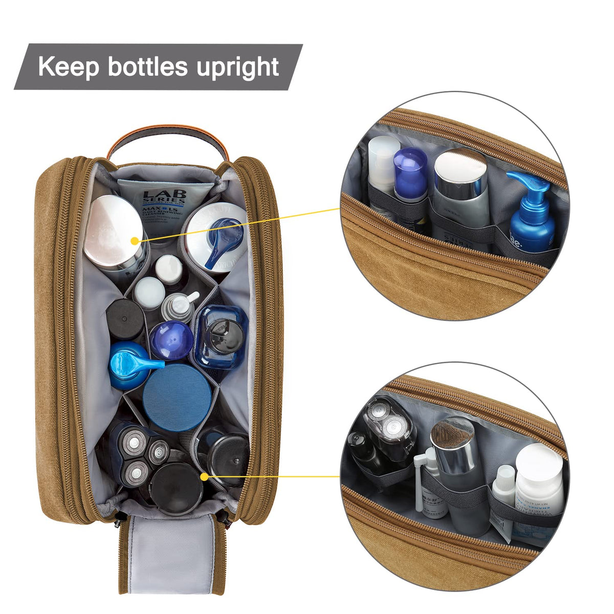 BAGSMART large-size option with two compartments for longer trips.