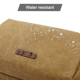 BAGSMART leather handle design adds sturdy, convenient grip while packing.