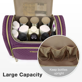 BAGSMART makeup brush area helps organize tools neatly.