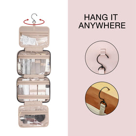 BAGSMART 360-degree swivel hook offers versatile hanging options.
