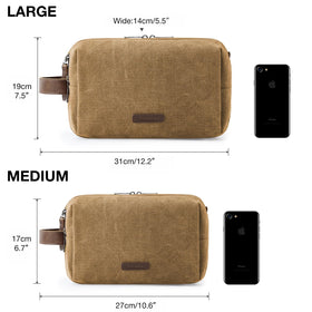 BAGSMART travel organizer in use, neatly storing toiletries on the go.