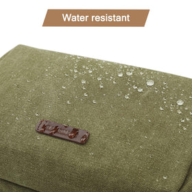 BAGSMART Toiletry Bag highlights two-sided zipper pockets for organized dry and wet storage.