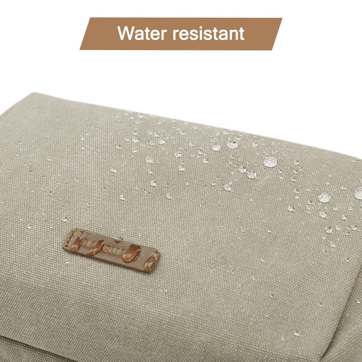 BAGSMART Toiletry Bag waterproof back pocket separates wet items from dry ones.