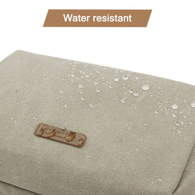 BAGSMART Toiletry Bag waterproof back pocket separates wet items from dry ones.