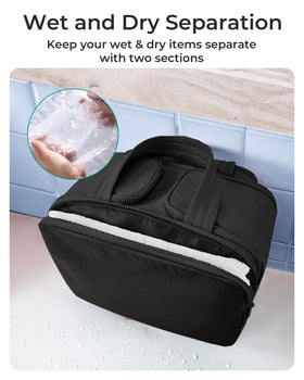 BAGSMART large capacity bag stays upright for stable access in luggage.