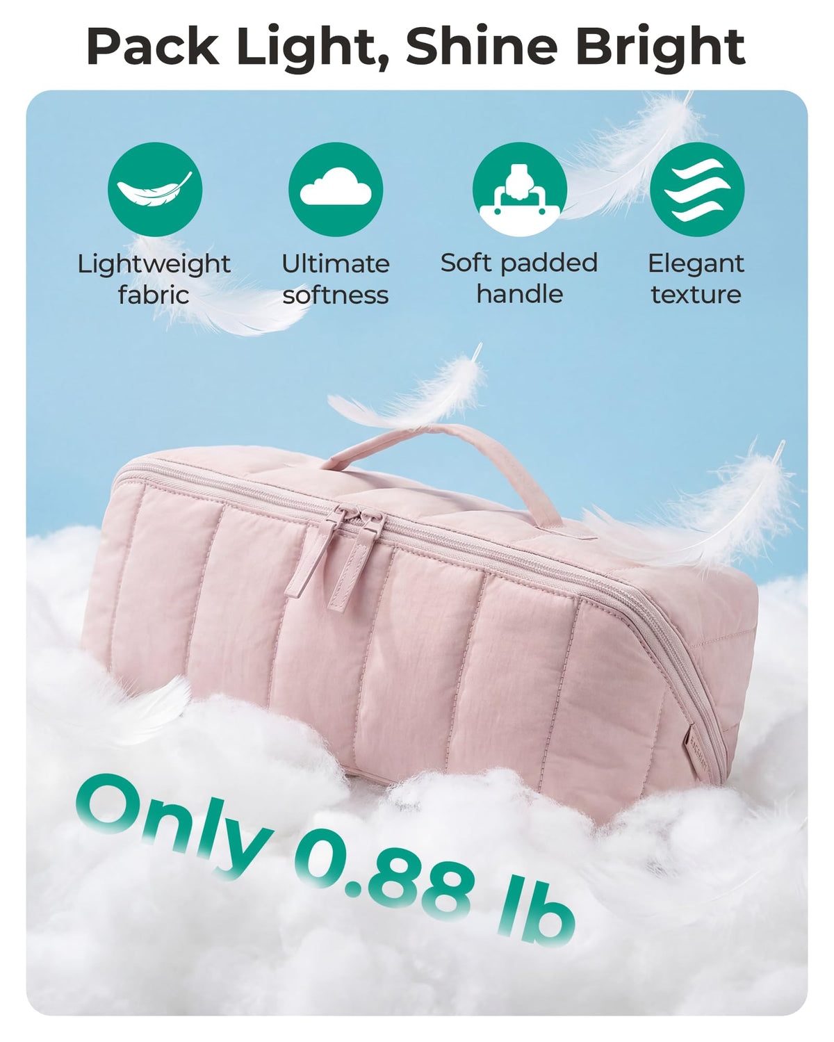 BAGSMART travel handle for easy carrying on the go