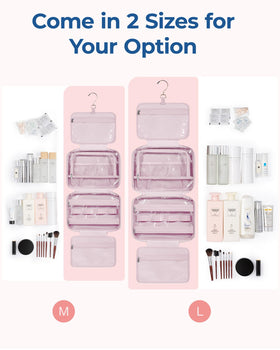 BagSmart travel toiletry bag large capacity stores toiletries and cosmetics neatly while on the go
