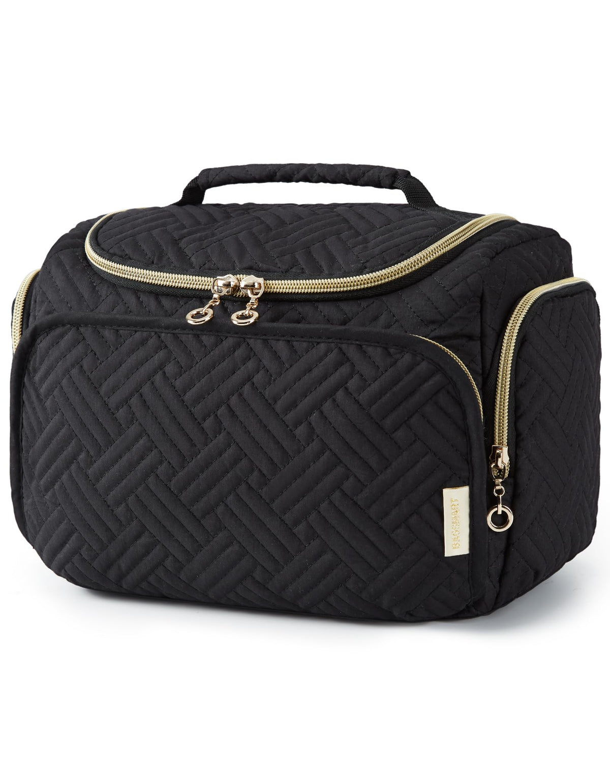 BAGSMART travel toiletry bag large open layout for quick access