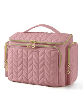 BAGSMART travel toiletry bag with large wide-open opening for quick access