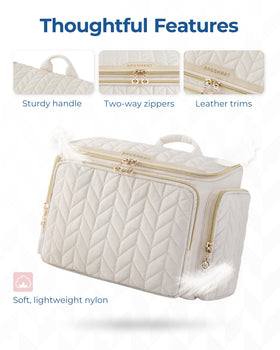 BAGSMART two-way zippers enable quick access and convenient packing.