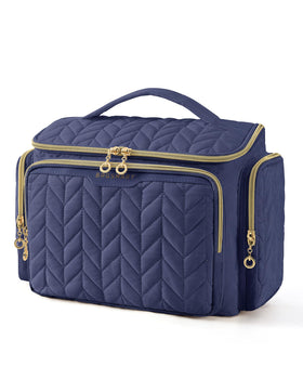 BAGSMART Travel Toiletry Bag with wide opening for quick item access during trips.