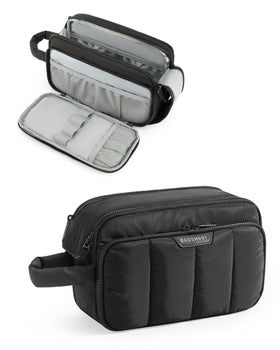 BAGSMART travel toiletry bag front view showing organized compartments