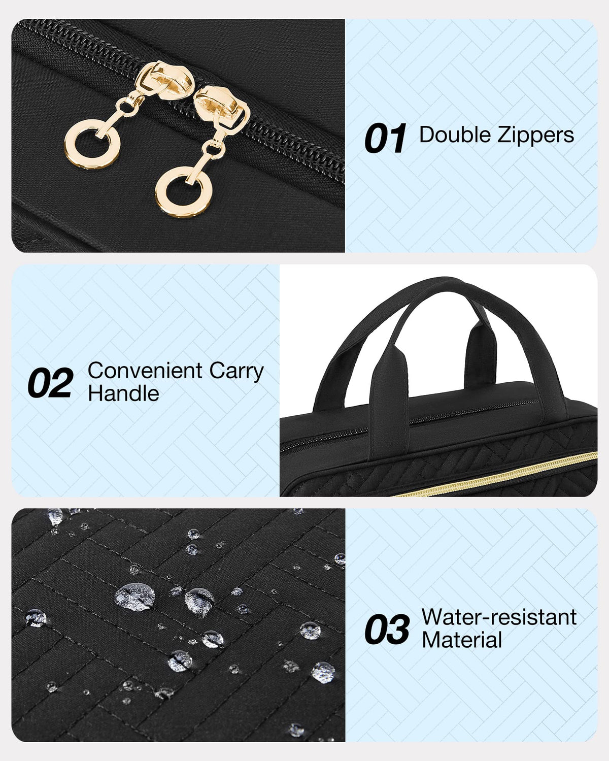 BAGSMART TSA-approved transparent bag included for security-friendly packing.