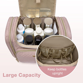 BAGSMART water-resistant peach-skin bag protects contents during travel.